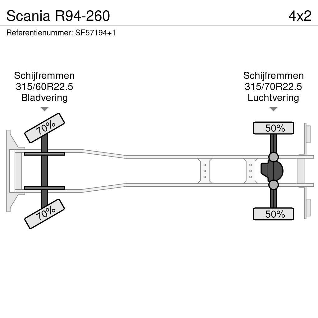 Scania R94-260 Kamioni sa ceradom