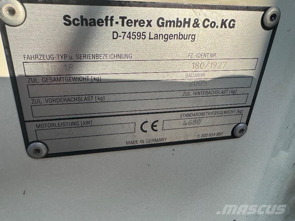 Terex HR 18 Mini bageri <7t
