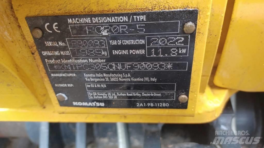 Komatsu PC 20 MR-5 Mini bageri <7t