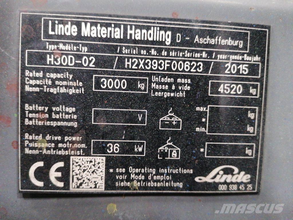 Linde H30D-02 Dizelski viličari