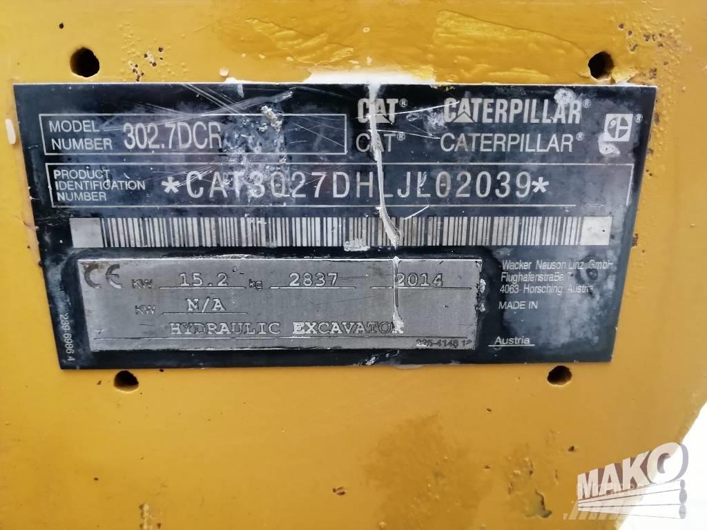 CAT 302.7 D CR Mini bageri <7t