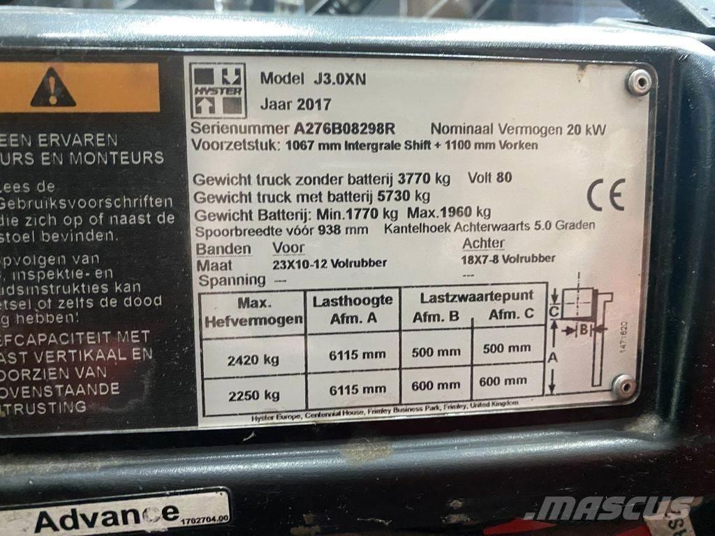 Hyster J3.0XN Električni viličari