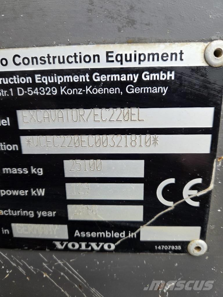 Volvo EC220EL Bageri gusjeničari