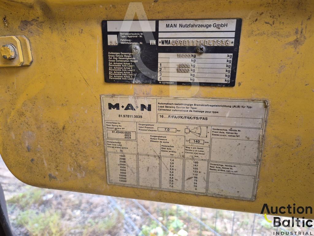 MAN 16.192 Kiper kamioni