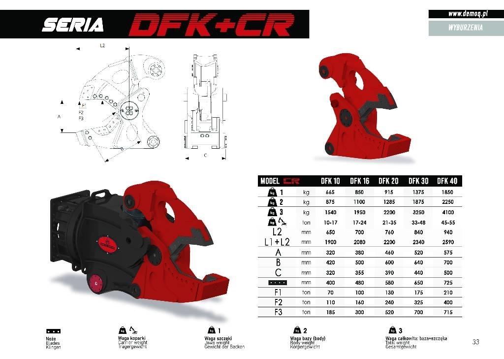 DEMOQ DFK30 + CC Građevinske drobilice