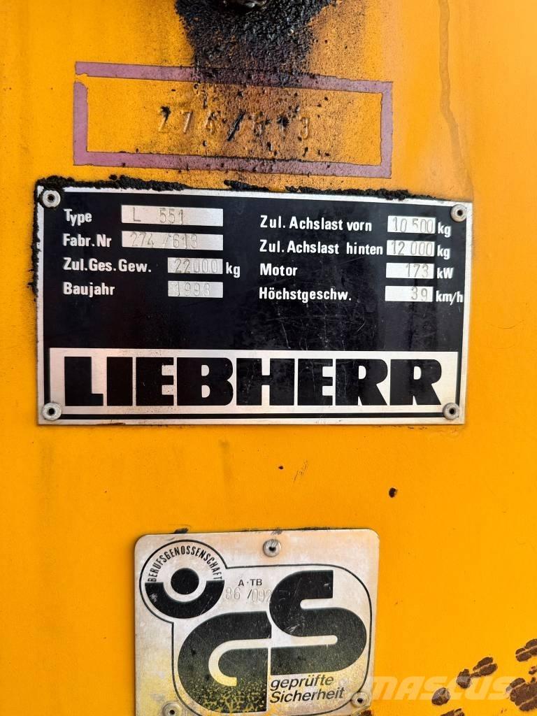 Liebherr L 551 Utovarivači na kotačima