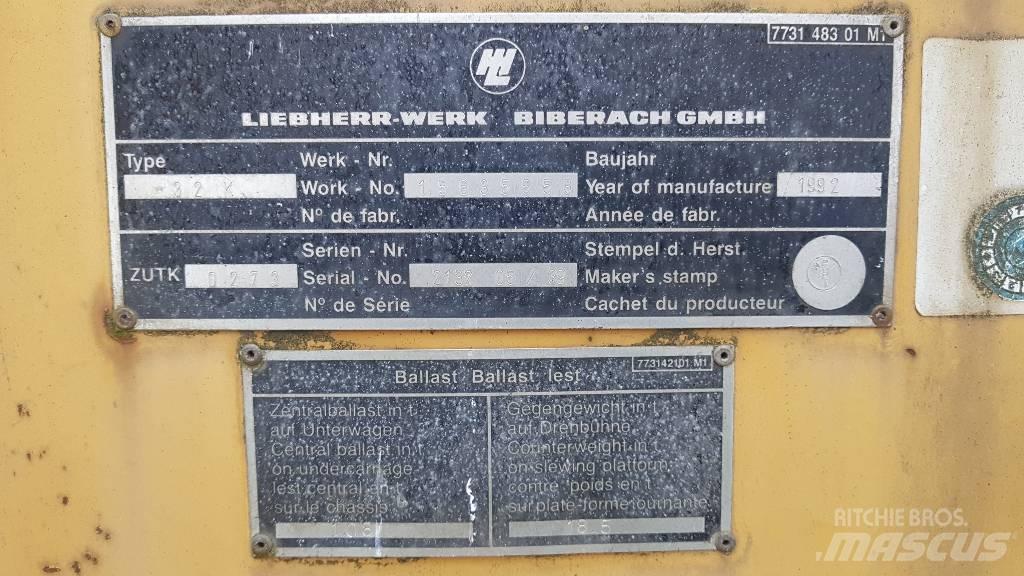 Liebherr K 32 Toranjski kranovi