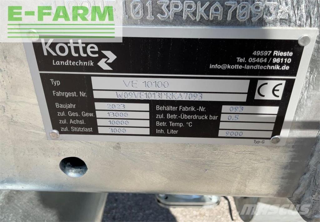 Kotte ve9.500 Tanker poluprikolice