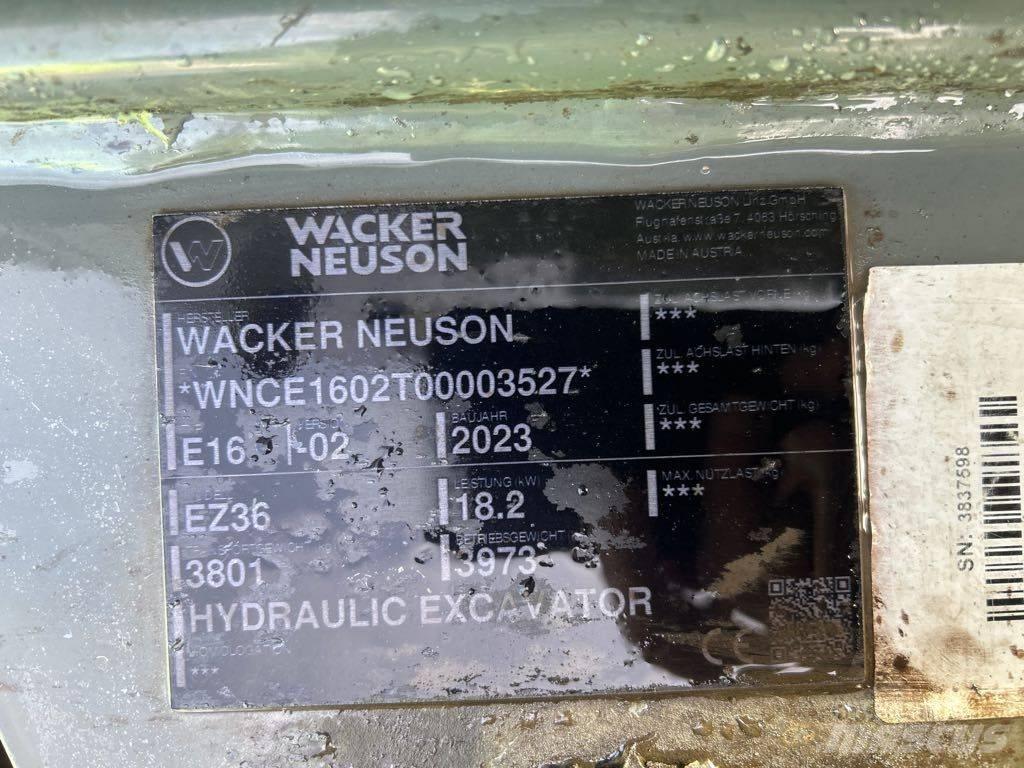 Wacker Neuson EZ36 Bageri gusjeničari