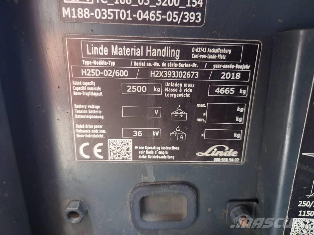 Linde H25/600D/393 Dizelski viličari