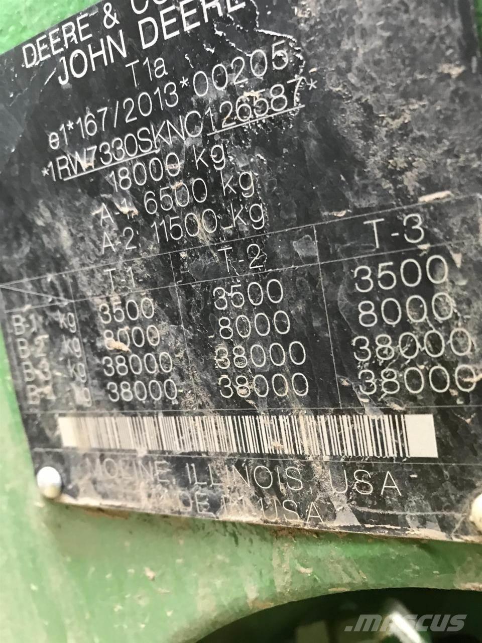 John Deere 7R 330 Traktori