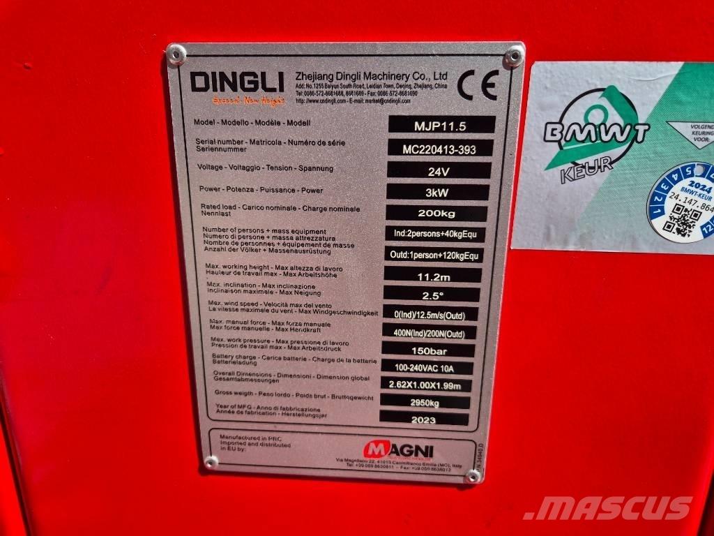 Magni MJP 11.5 Zglobne podizne platforme