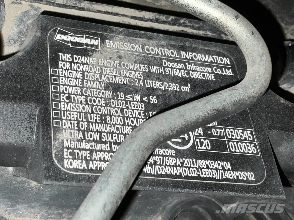 Doosan DX 57 W-5 Bageri na kotačima