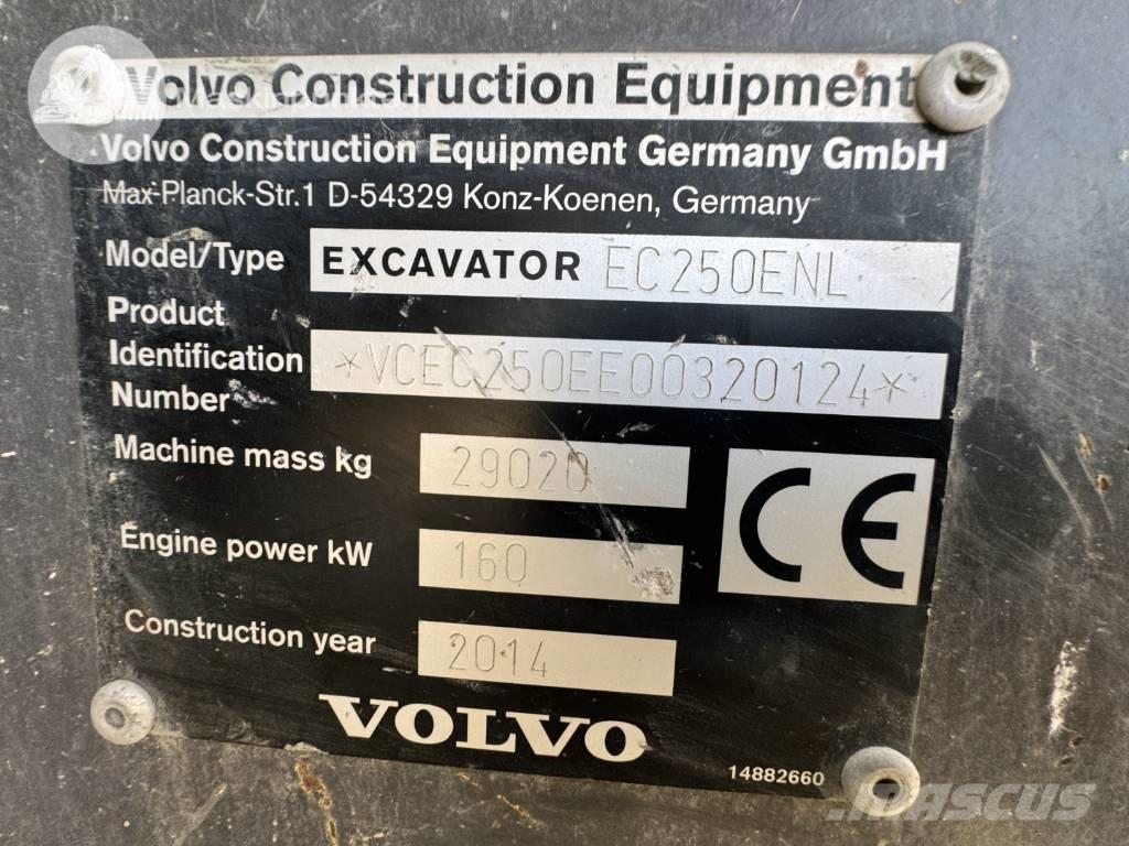 Volvo EC 250 E N L Bageri gusjeničari