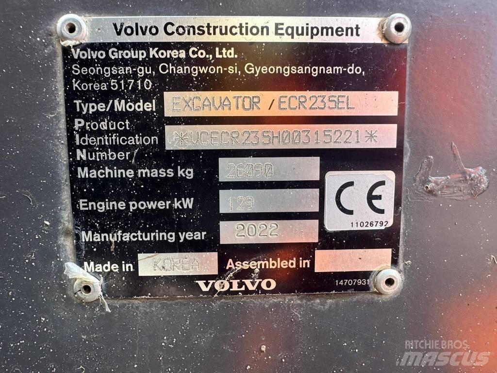 Volvo BM ECR235EL Bageri gusjeničari