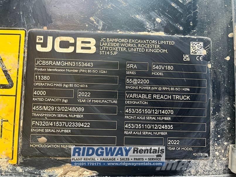 JCB 540-180 Teleskopski viličari