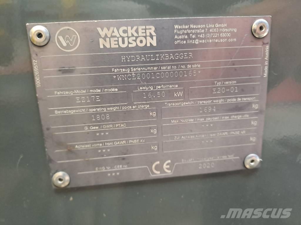 Wacker Neuson EZ17e Bageri gusjeničari
