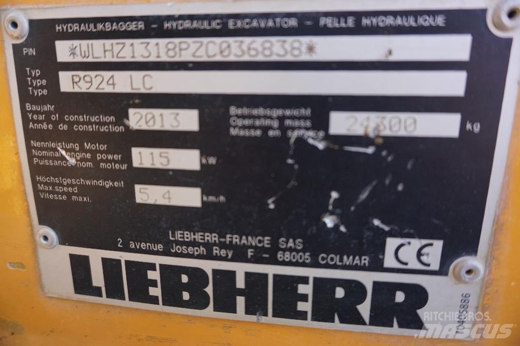 Liebherr R 924 LC Bageri gusjeničari