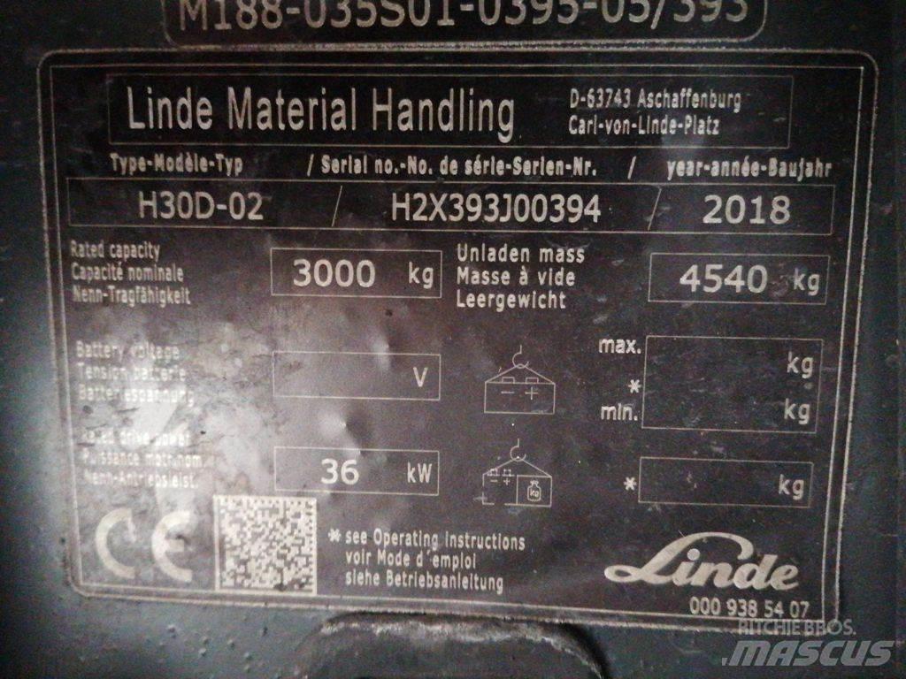 Linde H30D-02 Dizelski viličari