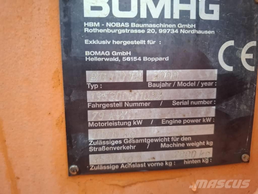Bomag BG 110 TA Grejderi