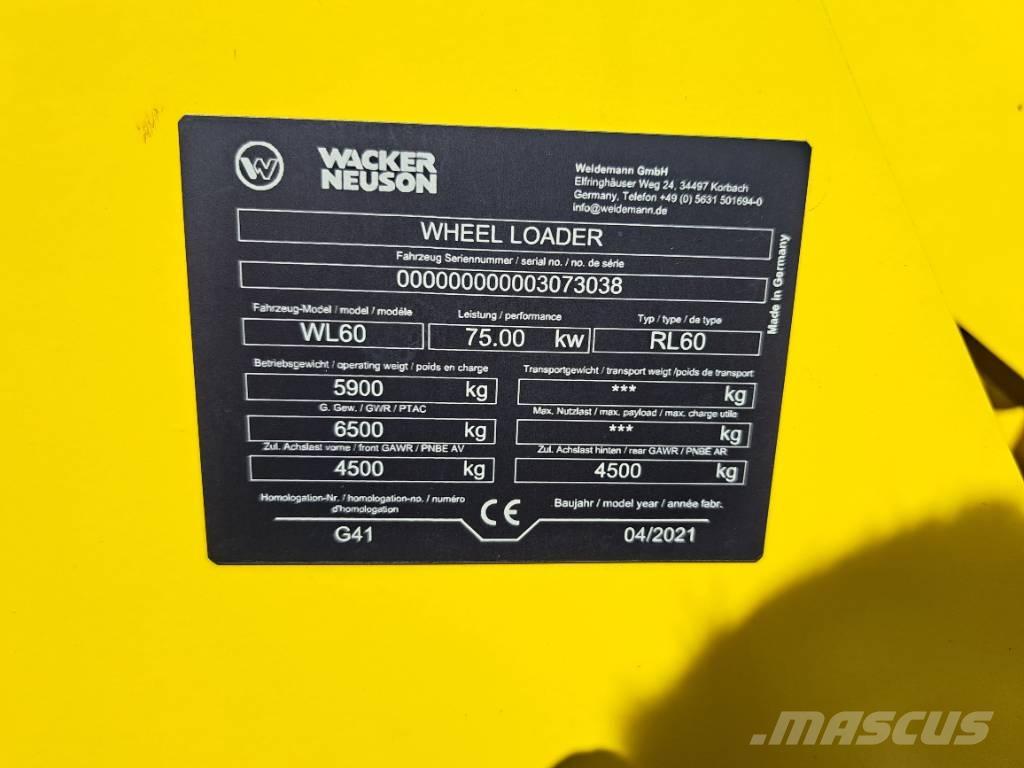Wacker Neuson WL60 Utovarivači na kotačima