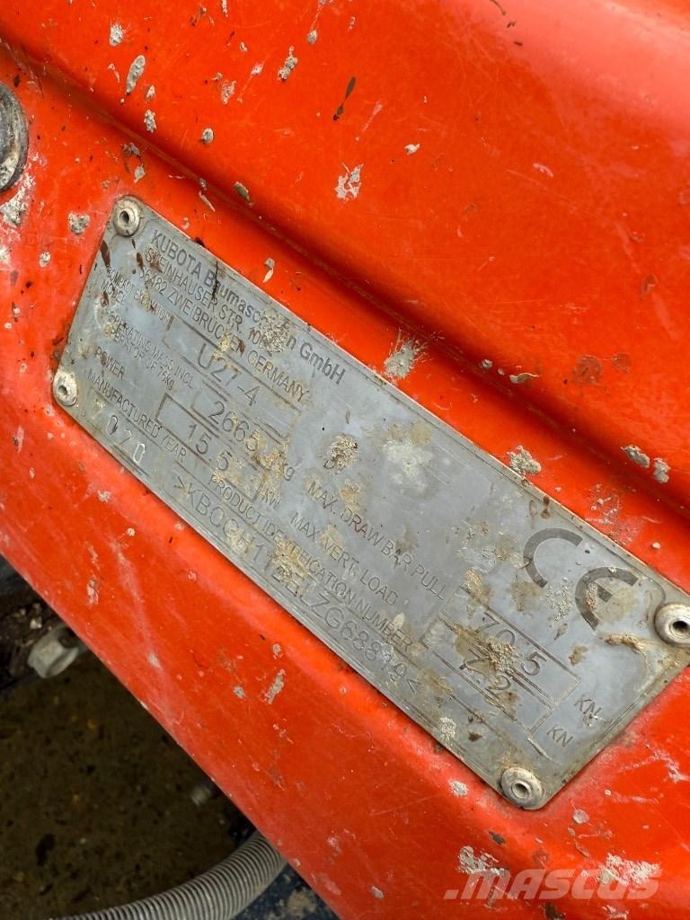 Kubota U 27-4 Mini bageri <7t