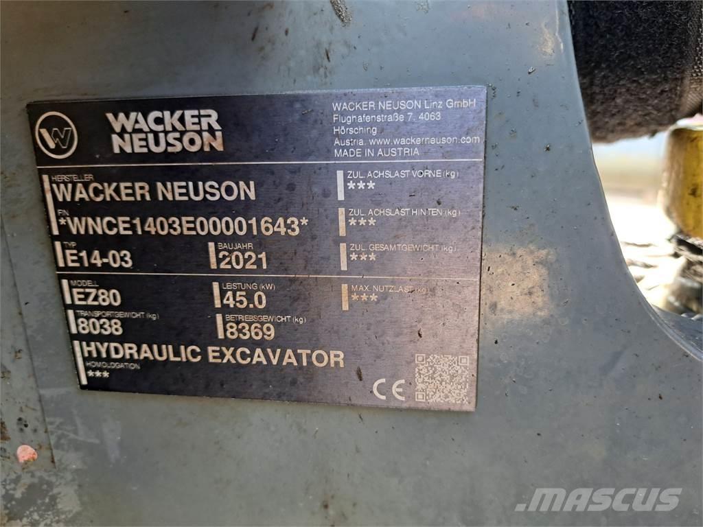Wacker Neuson EZ80 Bageri gusjeničari