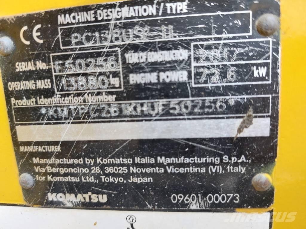 Komatsu PC138US-11 Bageri gusjeničari