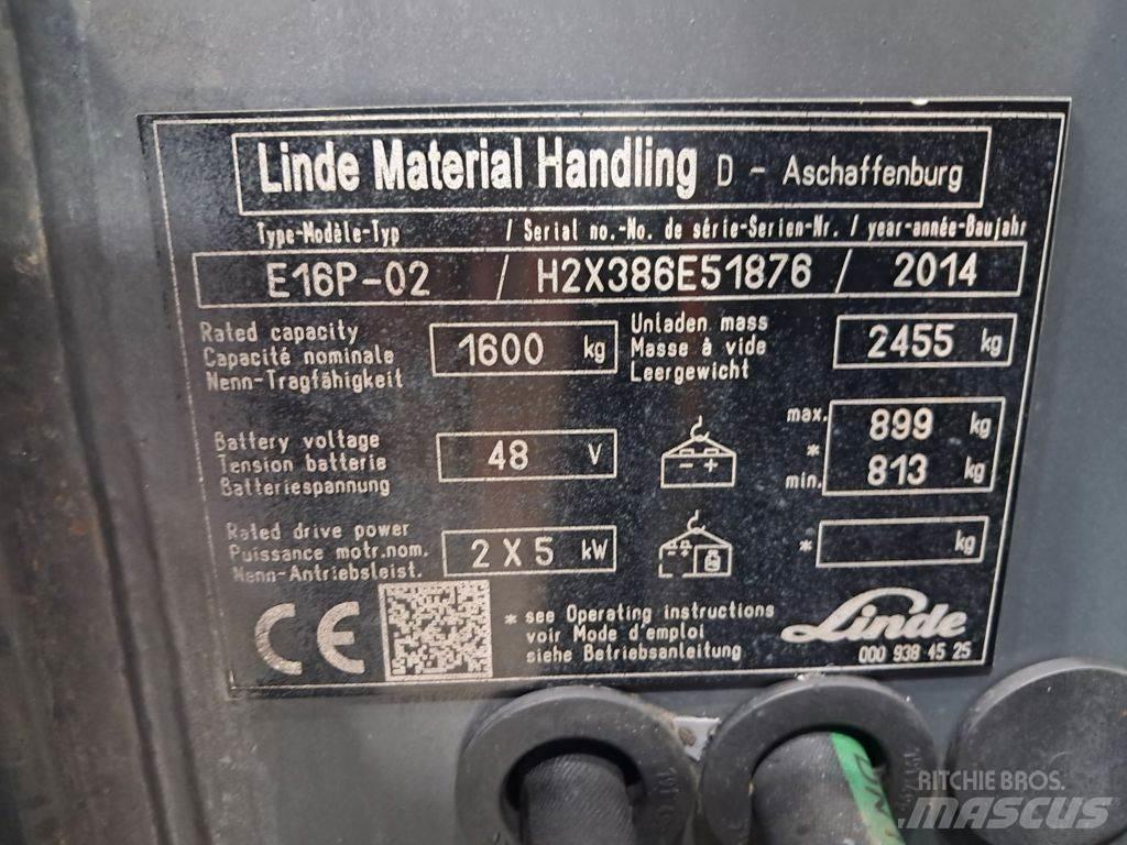 Linde E16P-02 Električni viličari