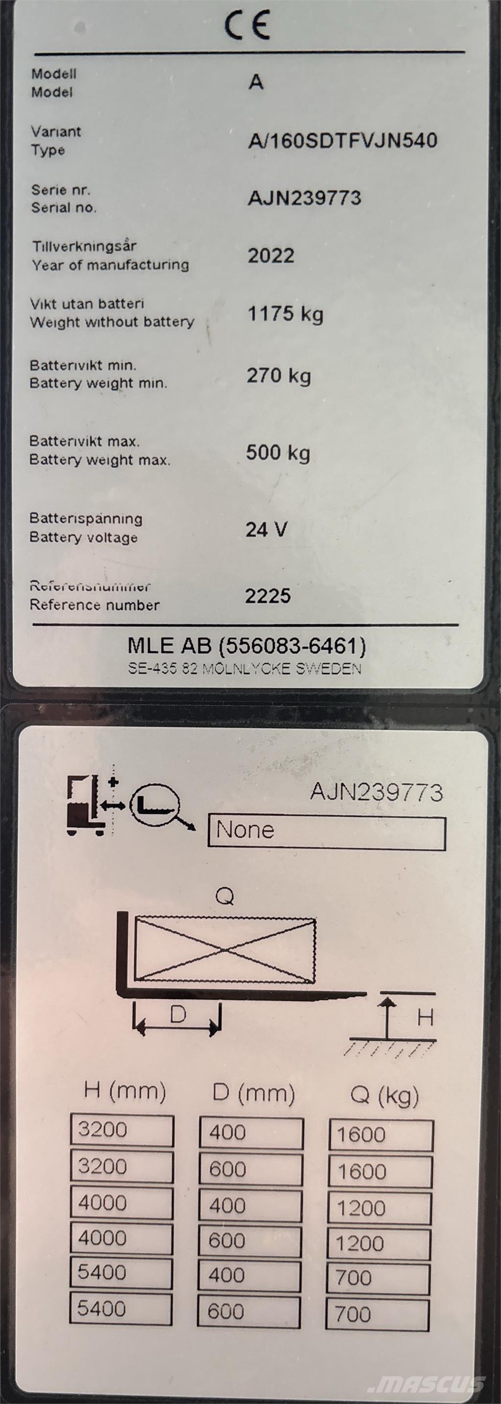 Atlet A160 Samopogonski ručni viličari