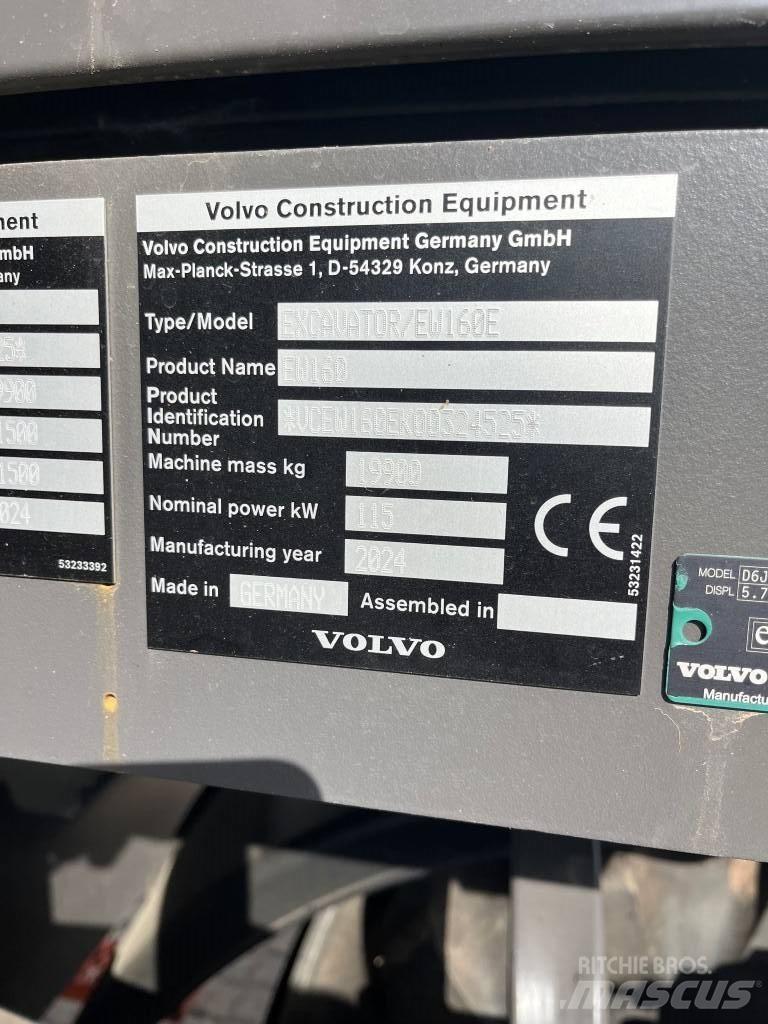 Volvo EW160E Bageri na kotačima