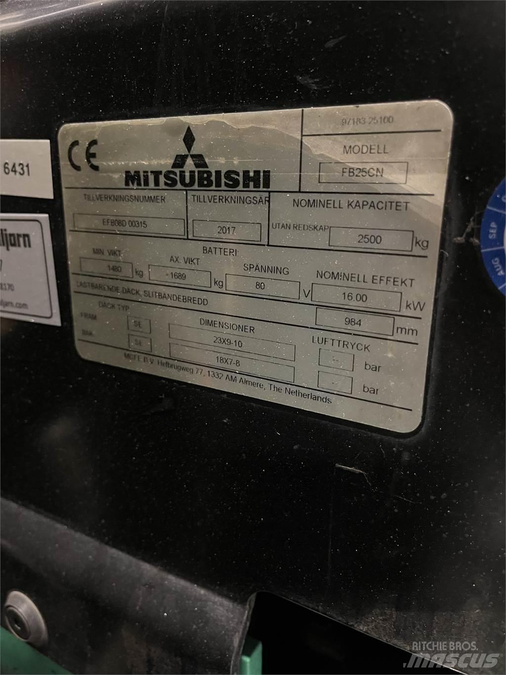 Mitsubishi FB25CN Električni viličari