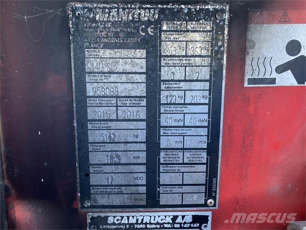 Manitou 140SC Škaraste platforme