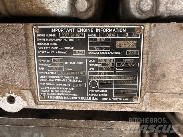 Liebherr D 936 L A6 Motori