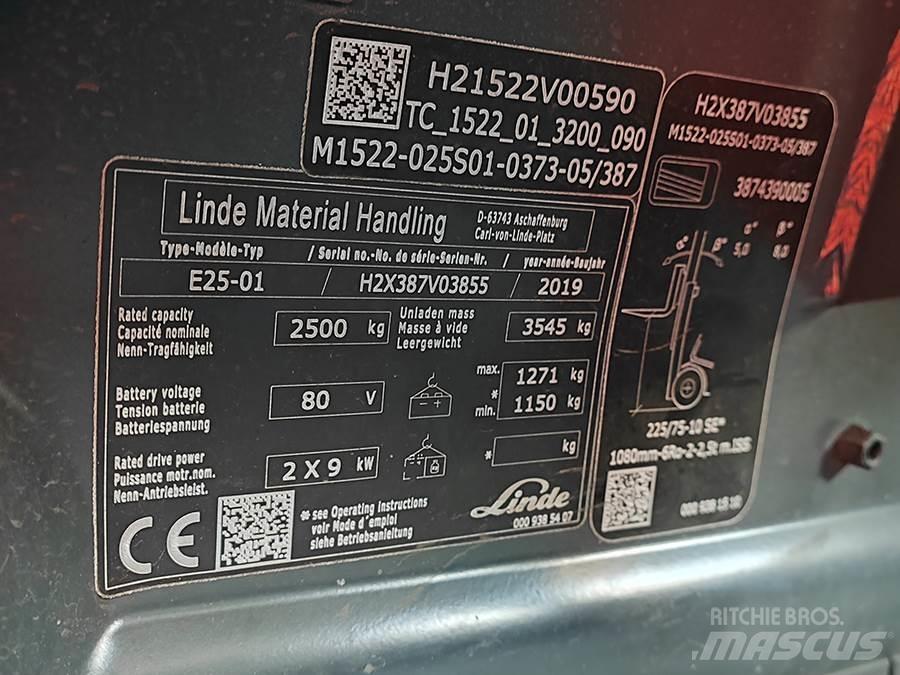 Linde E25-01 Električni viličari