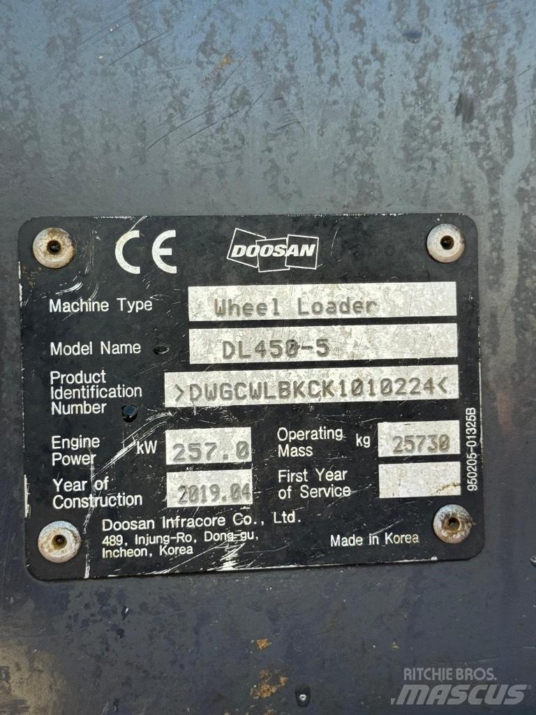 Doosan DL 450-5 Utovarivači na kotačima