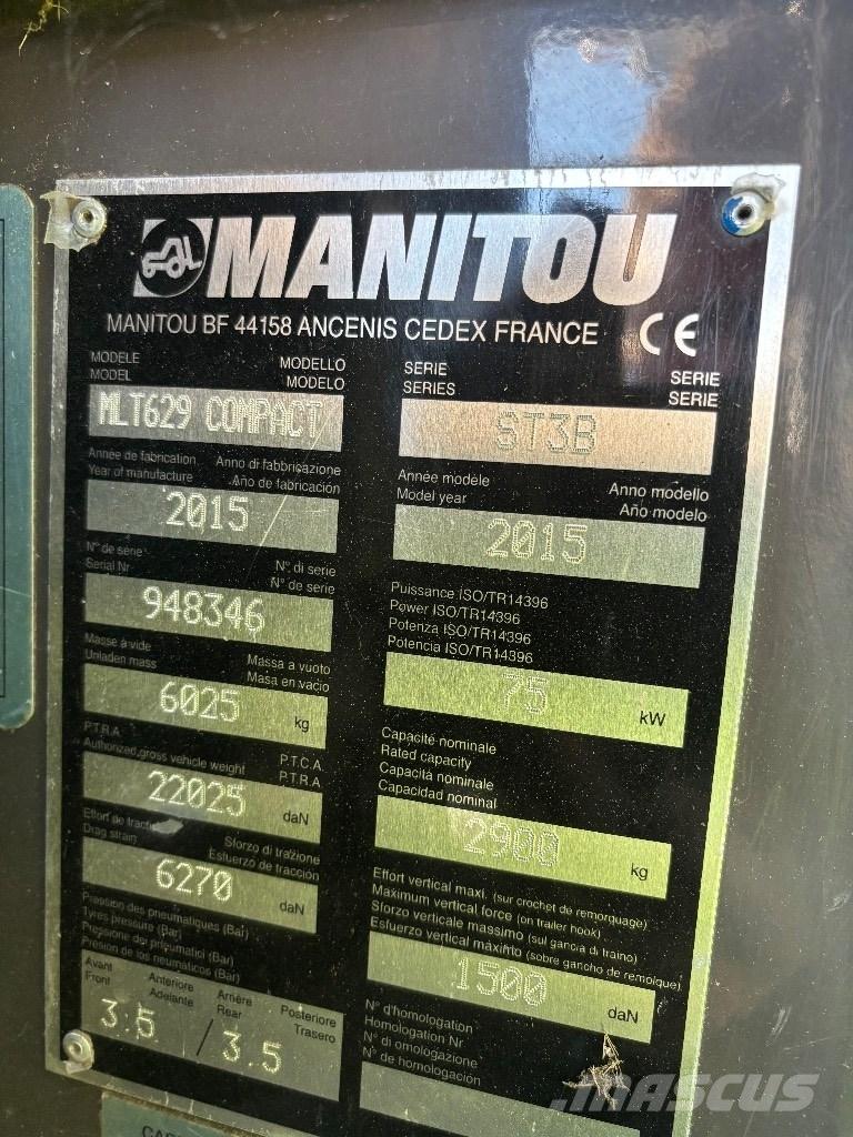 Manitou MLT 629 Teleskopski viličari