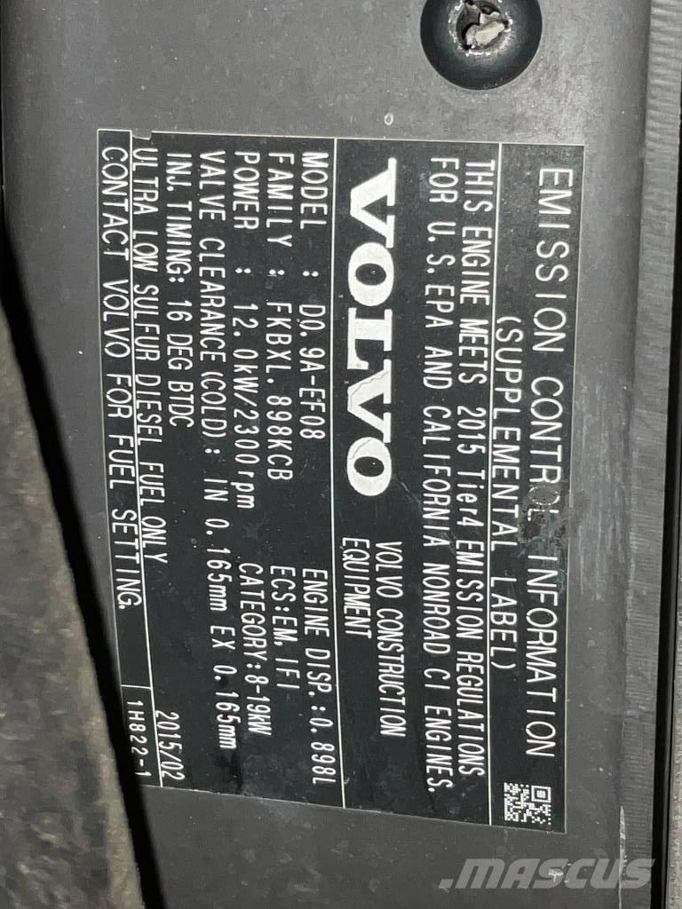 Volvo EC 15 D Mini bageri <7t