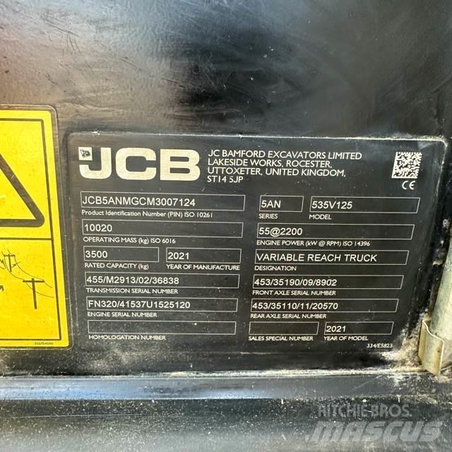 JCB 535V125 Teleskopski viličari