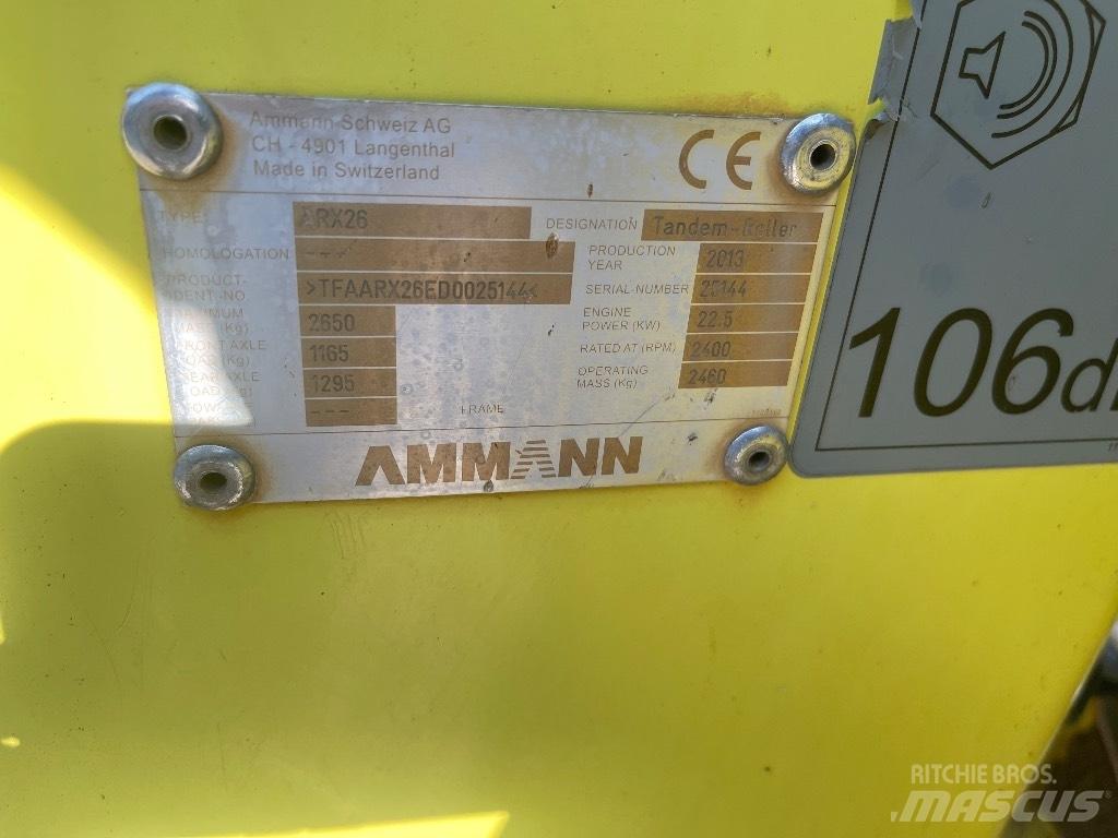 Ammann ARX 26 Valjci sa dvojnim bubnjem