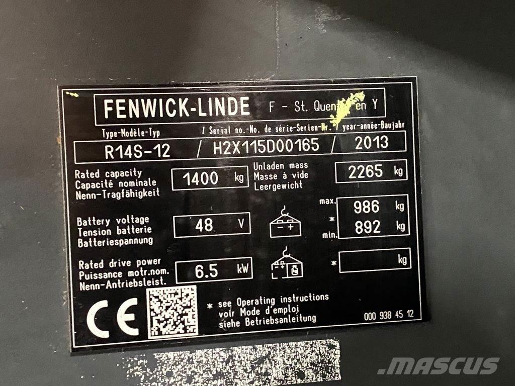 Linde R14S-12 Viličari sa pomičnim stupom