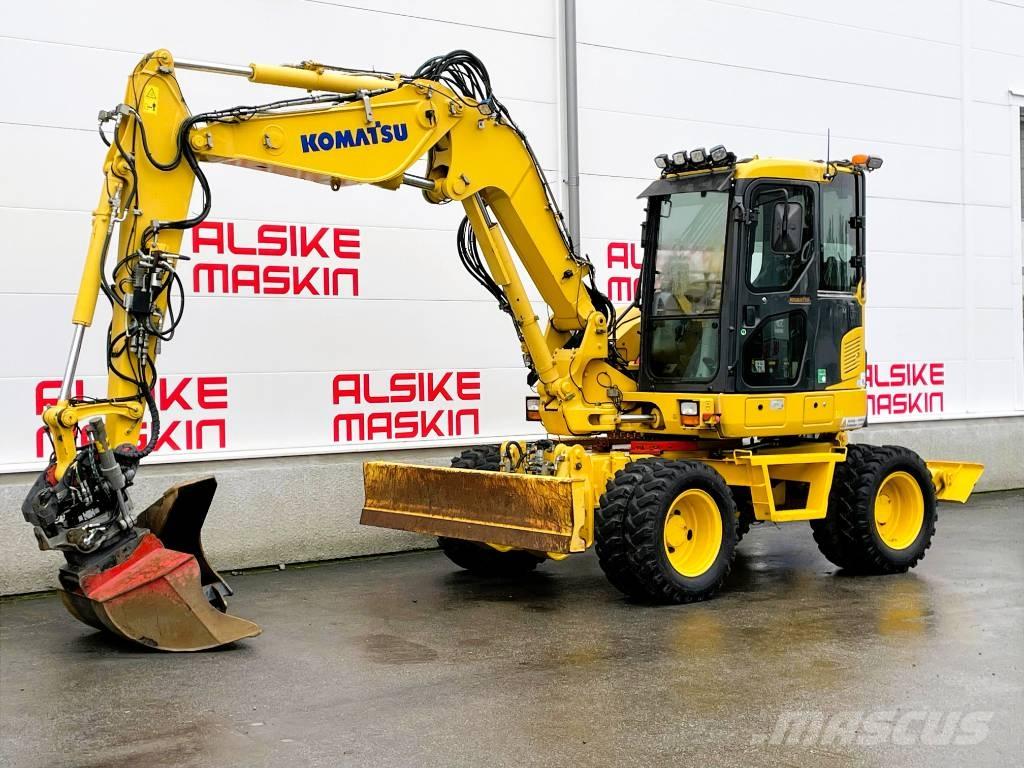 Komatsu PW 98 MR-8 Bageri na kotačima