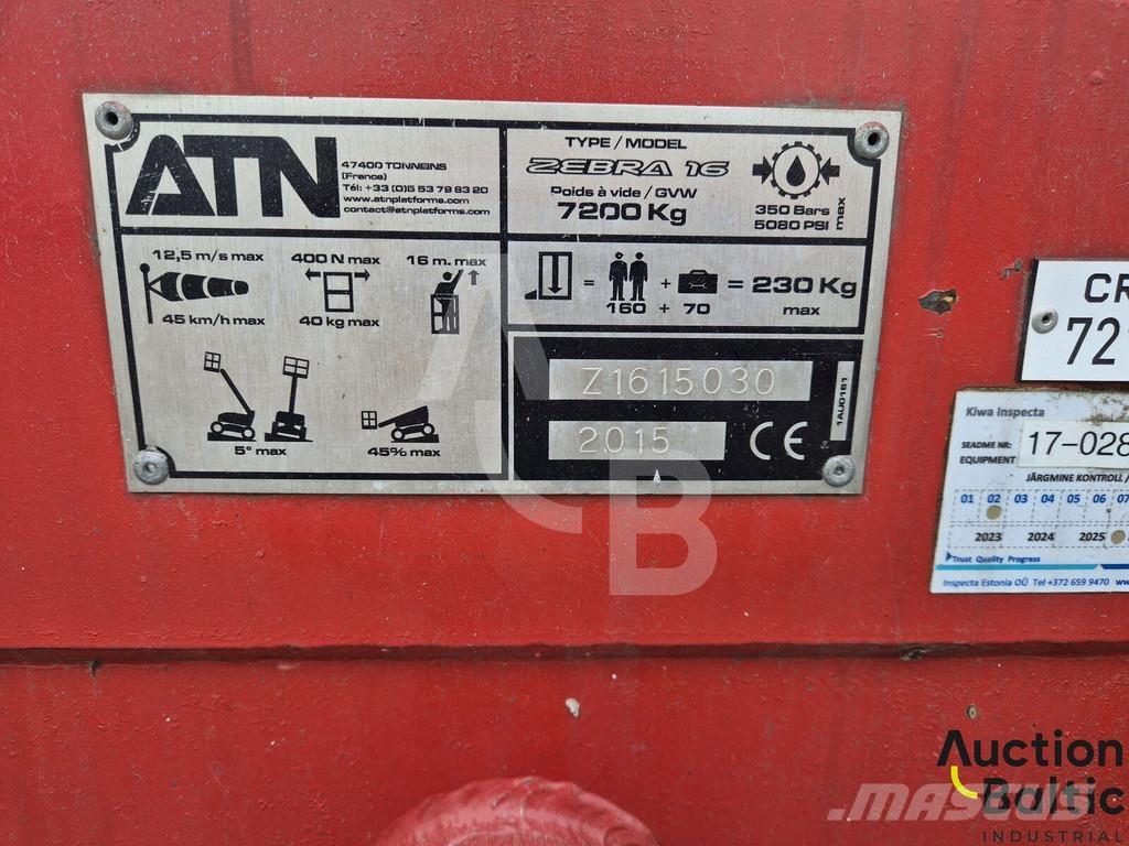 ATN Zebra 16 Zglobne podizne platforme