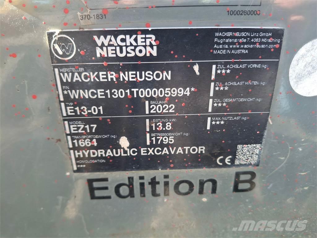 Wacker Neuson EZ17 Bageri gusjeničari