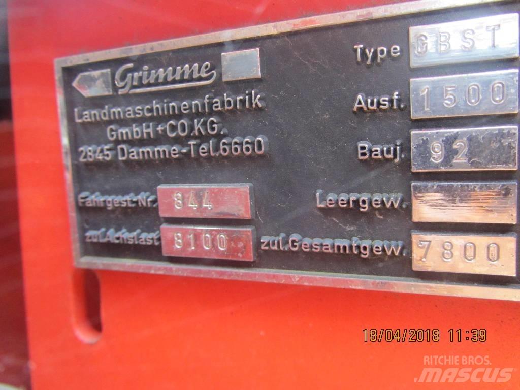 Grimme GBST 1500 Skupljači i kopači krumpira