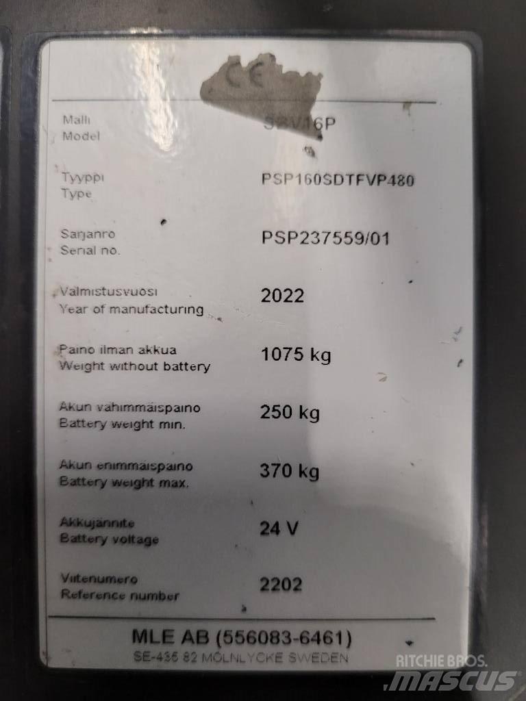 Mitsubishi SBV 16 P Samopogonski ručni viličari