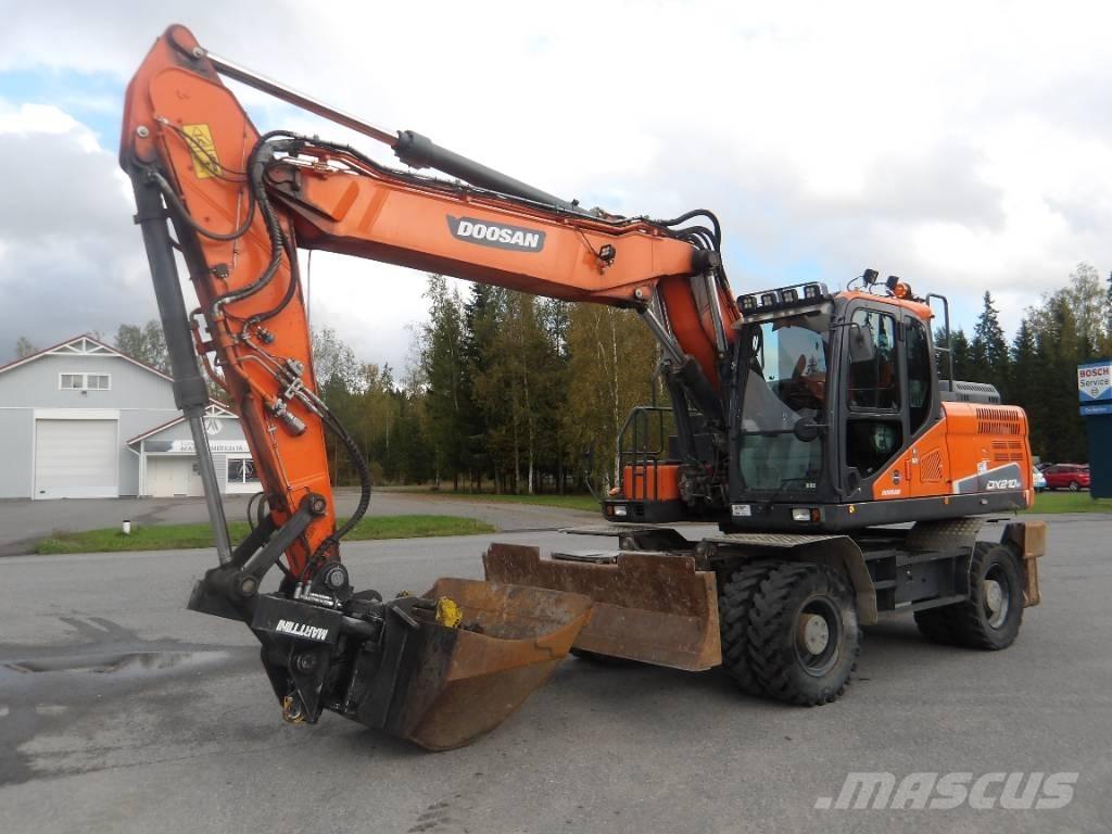 Doosan DX 210 WE Bageri na kotačima