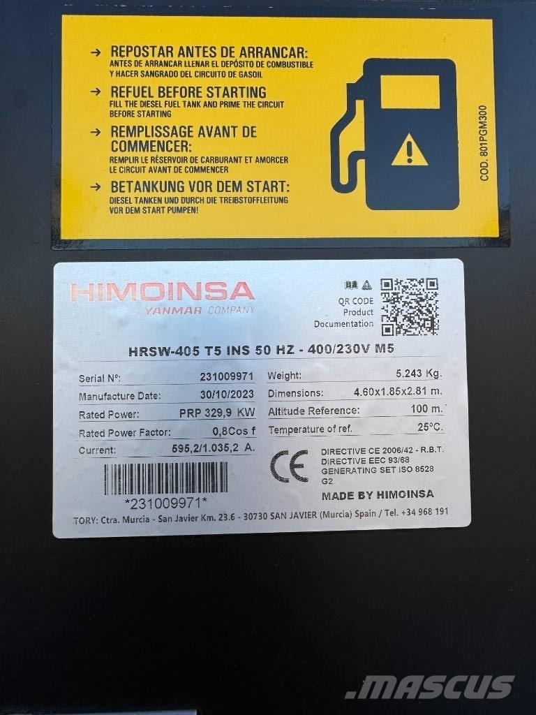 Himoinsa 405 Kva Dizel agregati