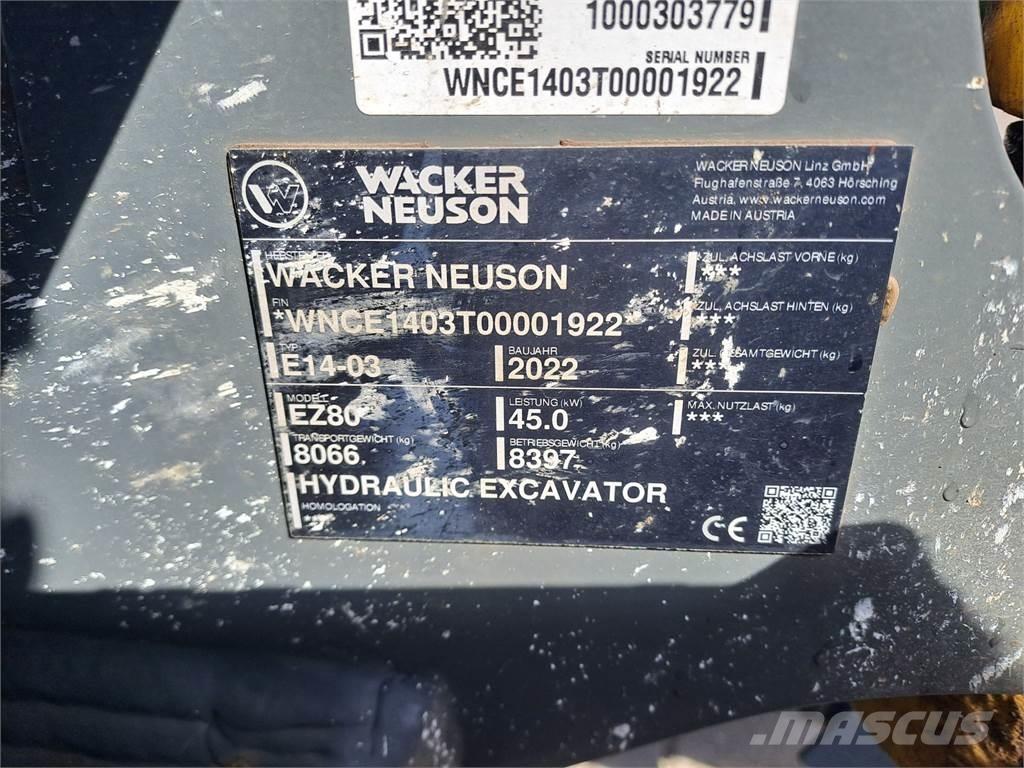 Wacker Neuson EZ80 Bageri gusjeničari