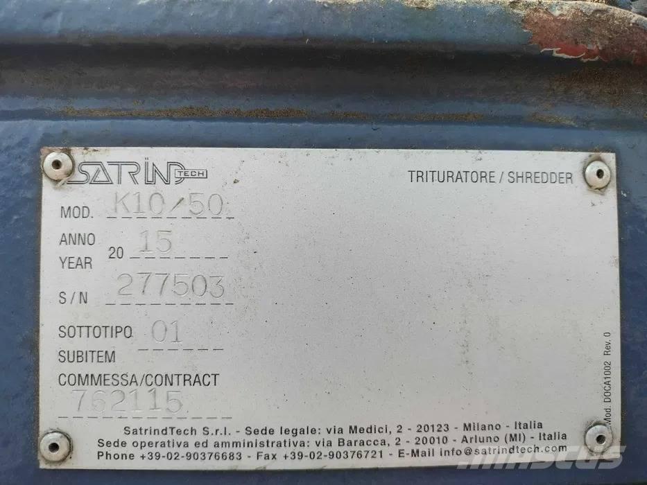 Satrind K10/50 Strojevi za rezanje otpada